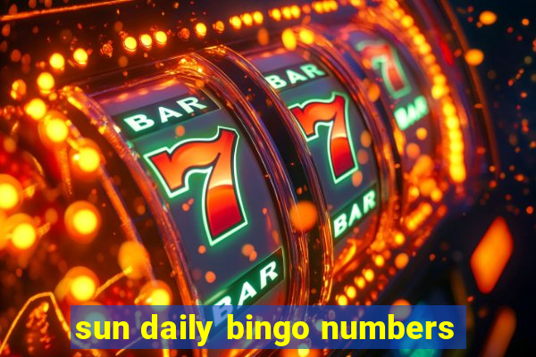 sun daily bingo numbers