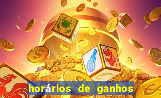 horários de ganhos no fortune tiger