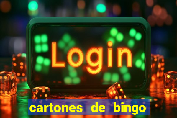 cartones de bingo para imprimir