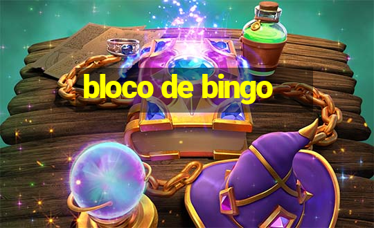 bloco de bingo