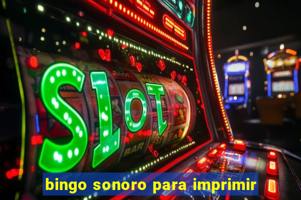 bingo sonoro para imprimir