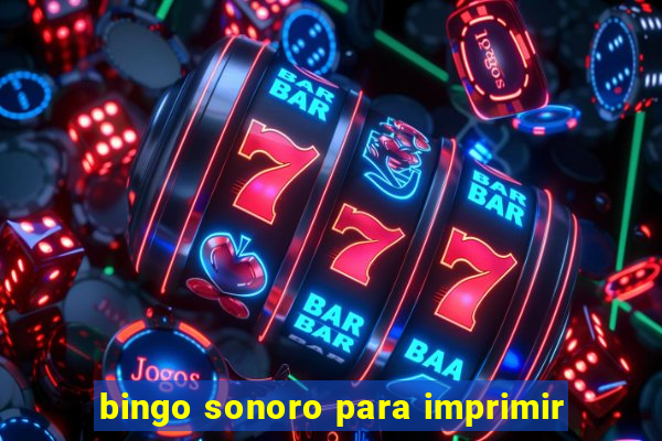 bingo sonoro para imprimir