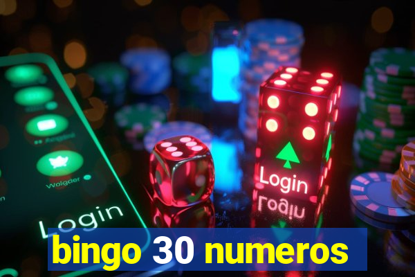 bingo 30 numeros