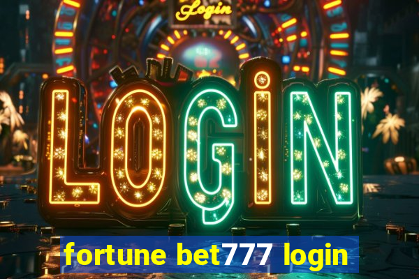 fortune bet777 login