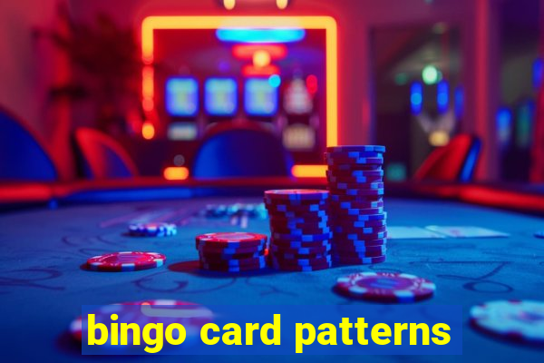 bingo card patterns