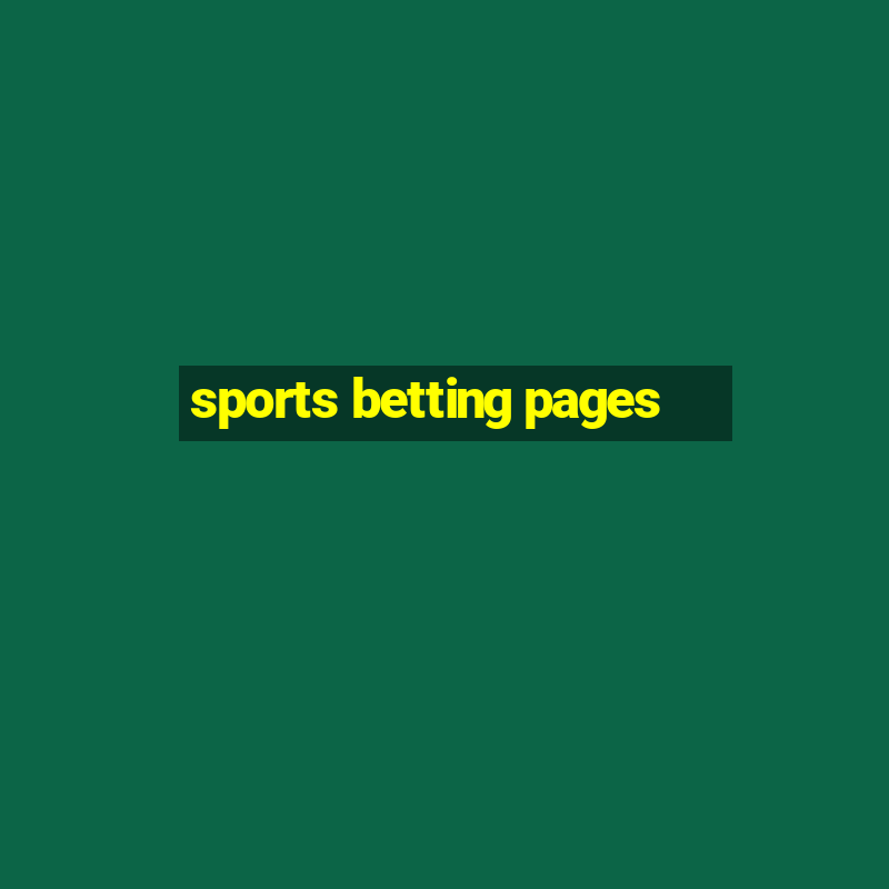 sports betting pages