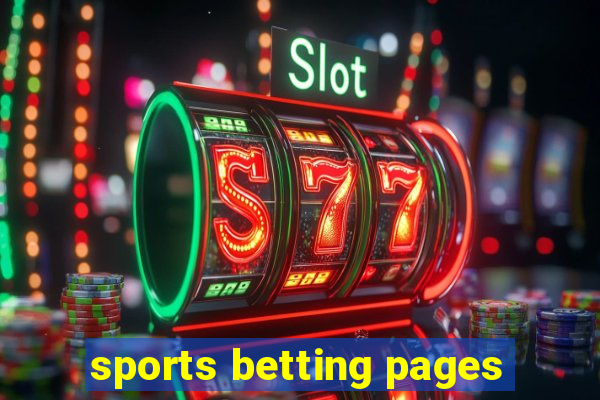 sports betting pages