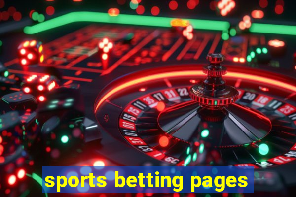 sports betting pages