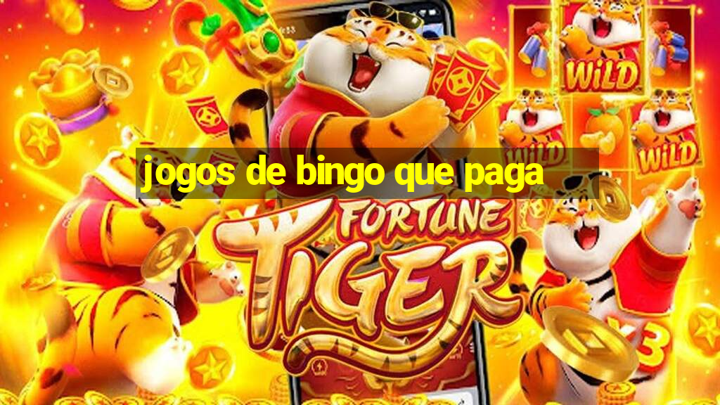 jogos de bingo que paga