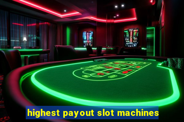 highest payout slot machines