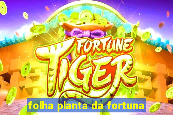 folha planta da fortuna