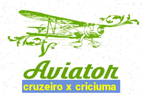 cruzeiro x criciuma