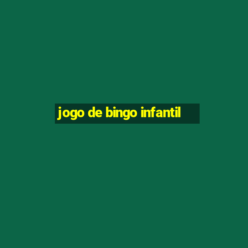 jogo de bingo infantil