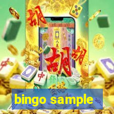 bingo sample