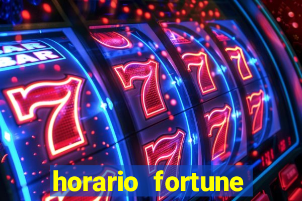 horario fortune tiger hoje