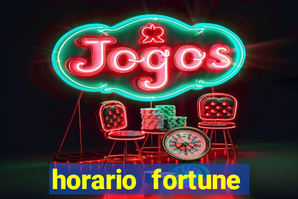 horario fortune tiger hoje