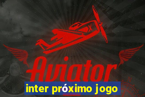 inter próximo jogo