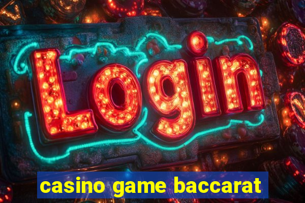 casino game baccarat