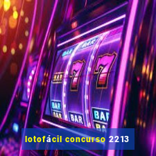 lotofácil concurso 2213