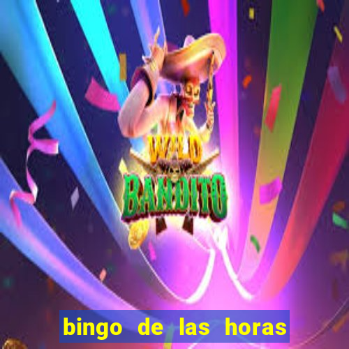 bingo de las horas para imprimir