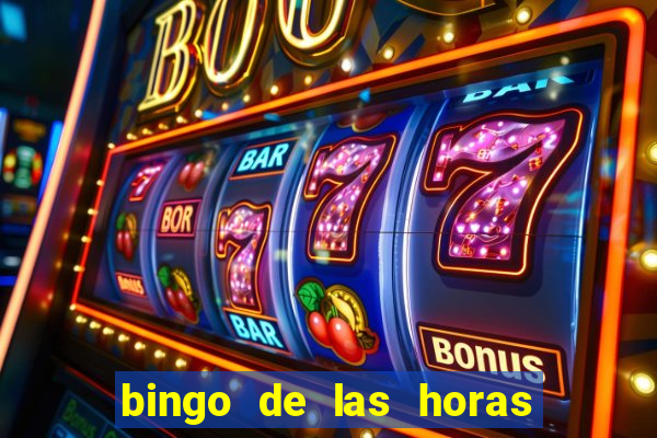 bingo de las horas para imprimir