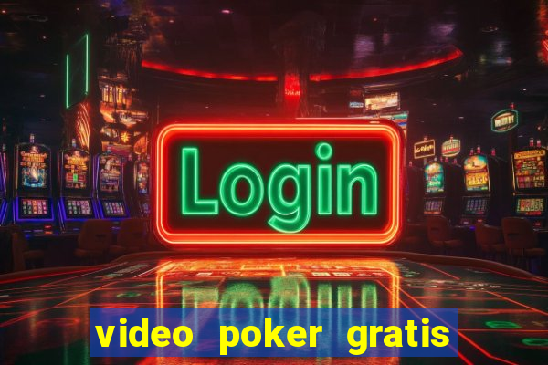 video poker gratis slot machine