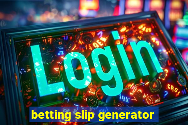 betting slip generator