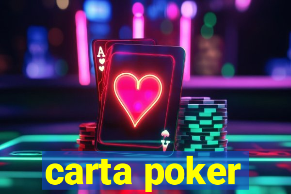 carta poker