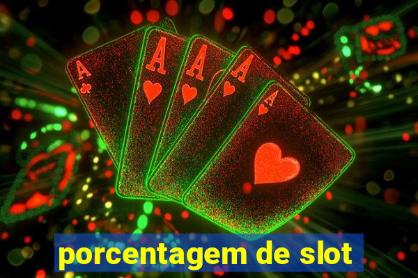 porcentagem de slot