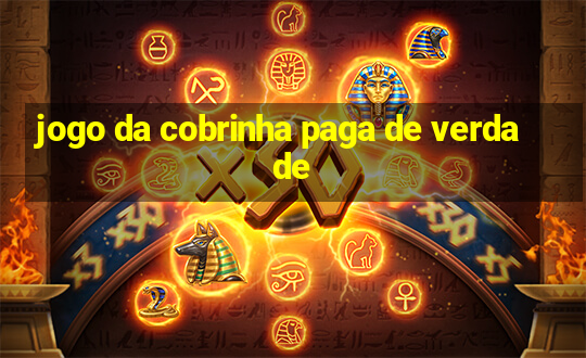 jogo da cobrinha paga de verdade