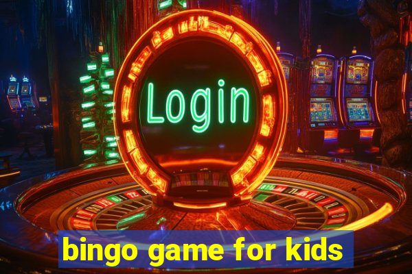 bingo game for kids