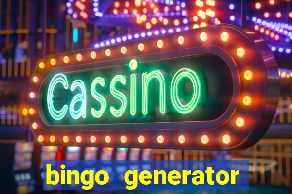 bingo generator with images