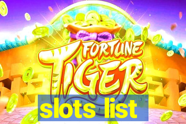 slots list