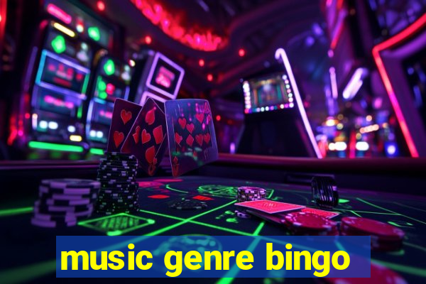 music genre bingo