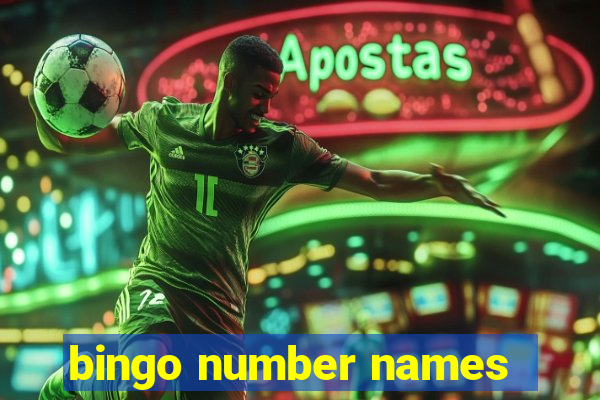 bingo number names