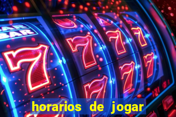 horarios de jogar no fortune tiger