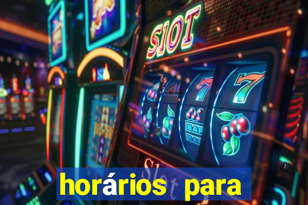 horários para jogar no fortune tiger