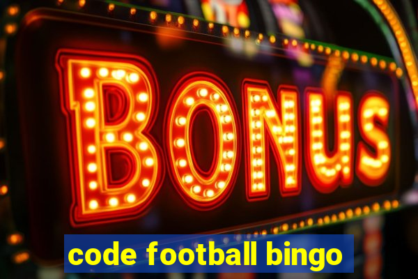 code football bingo