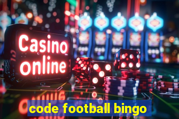 code football bingo