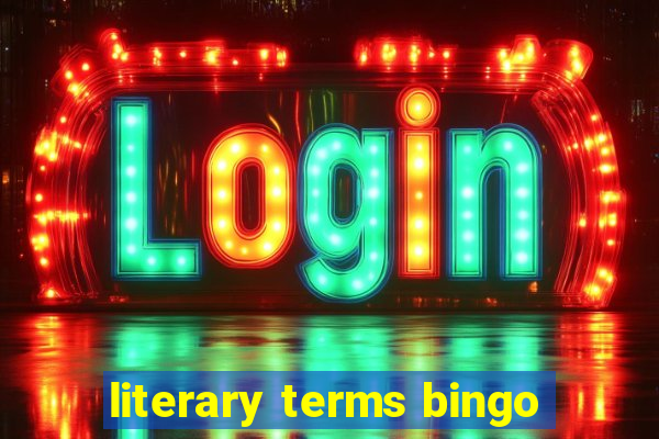 literary terms bingo