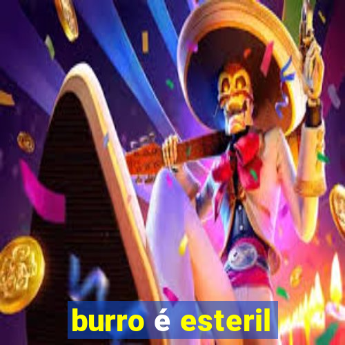 burro é esteril