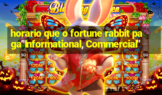 horario que o fortune rabbit paga