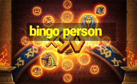 bingo person