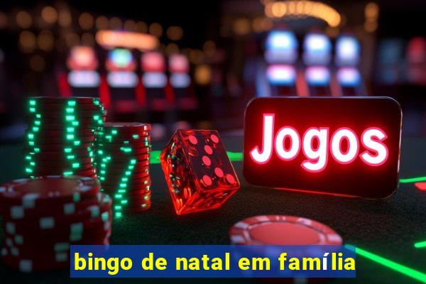 bingo de natal em família