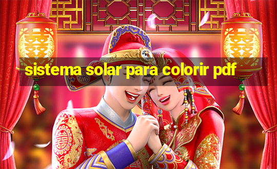 sistema solar para colorir pdf