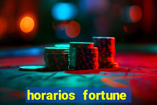 horarios fortune tiger hoje