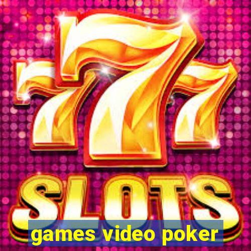 games video poker