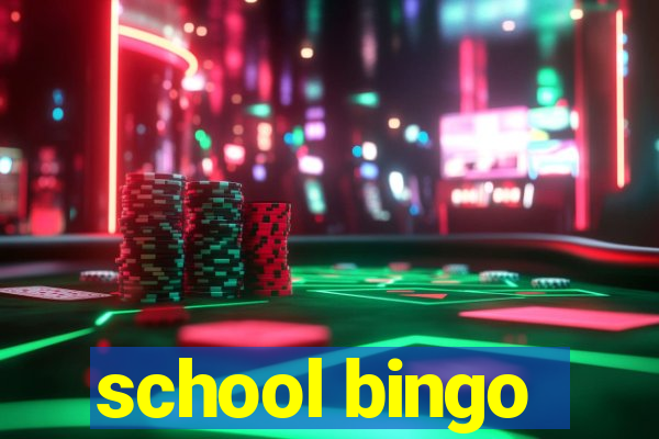 school bingo