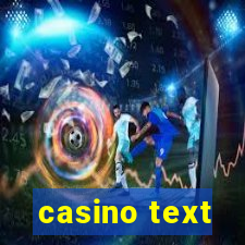 casino text