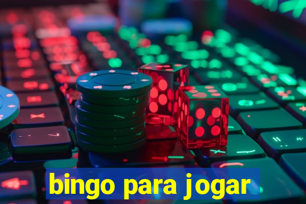 bingo para jogar